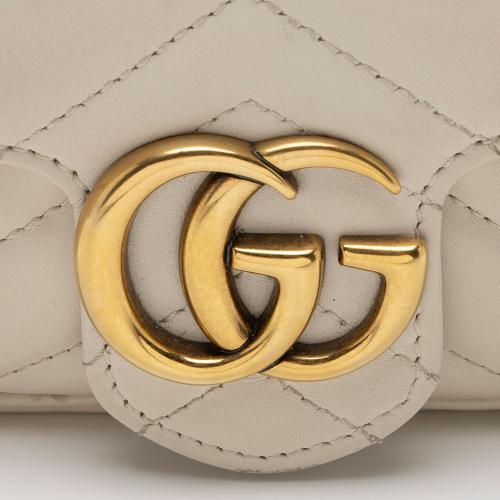 Gucci Matelasse Leather GG Marmont Super Mini Flap Bag