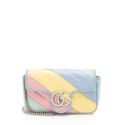 Gucci Matelasse Leather GG Marmont Super Mini Flap Bag