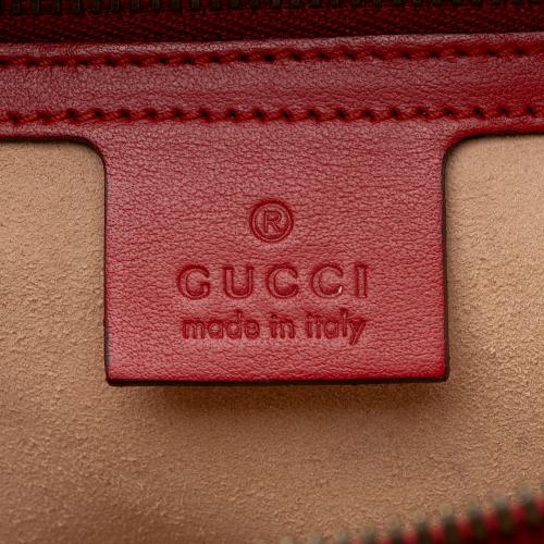 Gucci Matelasse Leather GG Marmont Zip Around Top Handle