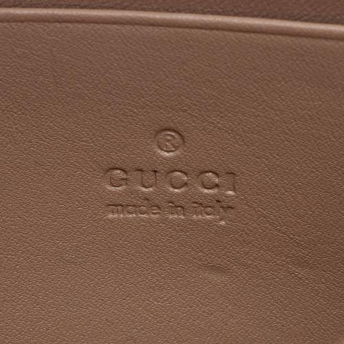 Gucci Matelasse Leather Pearl GG Marmont Flap Mini Wallet Bag