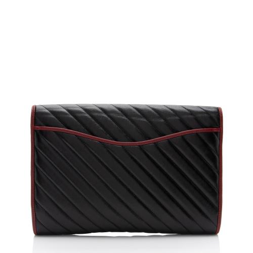 Gucci Matelasse Leather Torchon GG Marmont Clutch