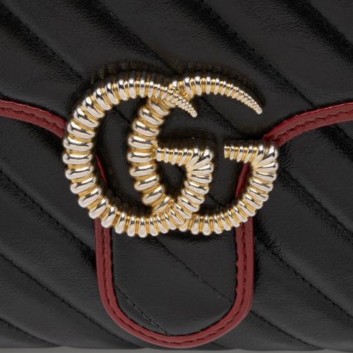 Gucci Matelasse Leather Torchon GG Marmont Clutch