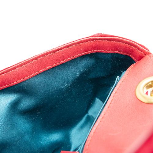 Gucci Matelasse Velvet GG Marmont Mini Flap Bag