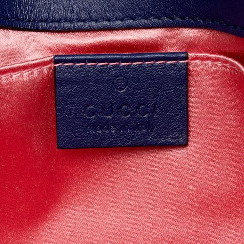 Gucci Matelasse Velvet GG Marmont Mini Flap Bag