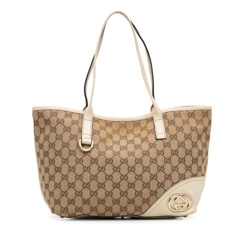 Gucci Medium GG Canvas New Britt Tote