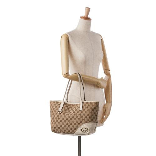 Gucci Medium GG Canvas New Britt Tote