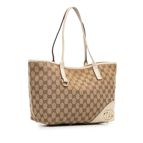 Gucci Medium GG Canvas New Britt Tote