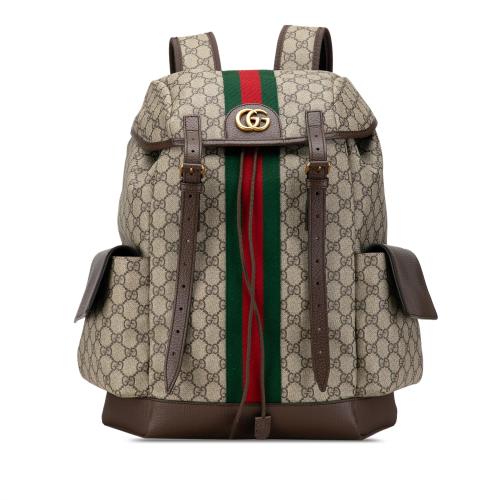 Gucci Medium GG Supreme Ophidia Backpack