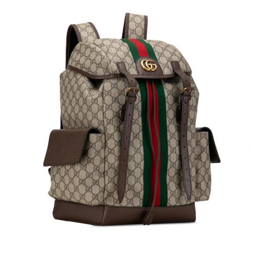 Gucci Medium GG Supreme Ophidia Backpack