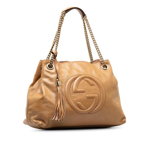 Gucci Medium Patent Soho Chain Tote