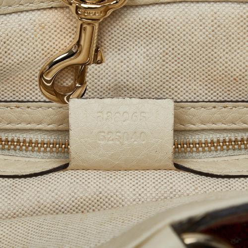 Gucci Medium Raffia Bamboo Shopper Tote