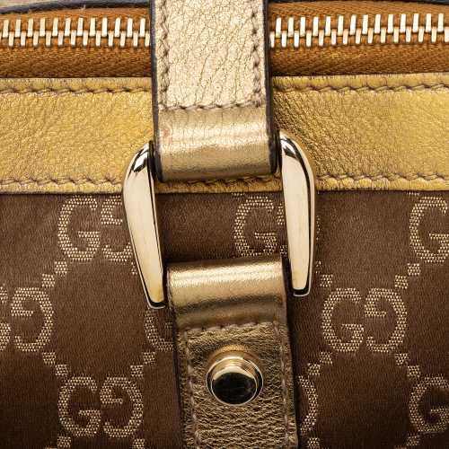 Gucci Metallic GG Canvas Abbey Medium Tote