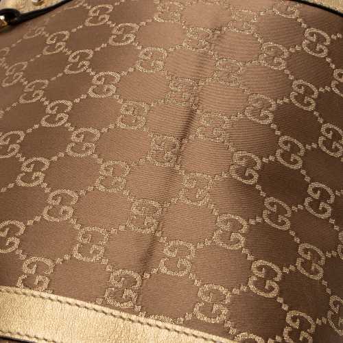 Gucci Metallic GG Canvas Abbey Medium Tote