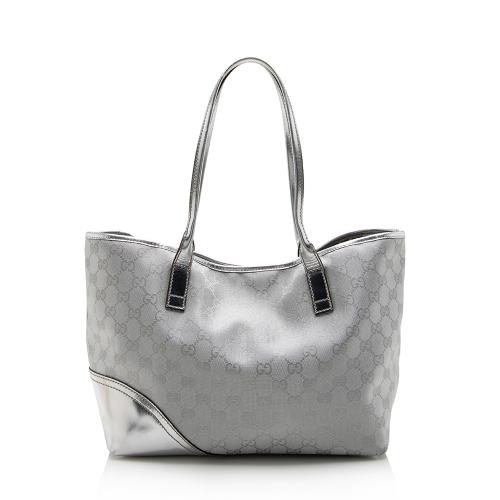 Gucci Metallic GG Canvas Britt Small Tote