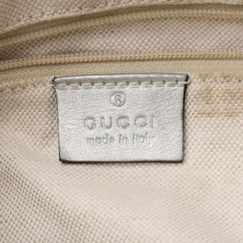 Gucci Metallic Guccissima Leather D Ring Small Hobo