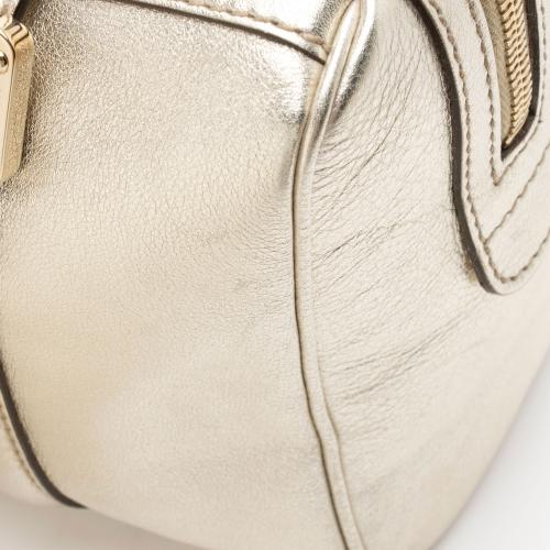 Gucci Metallic Leather Britt Small Boston Bag