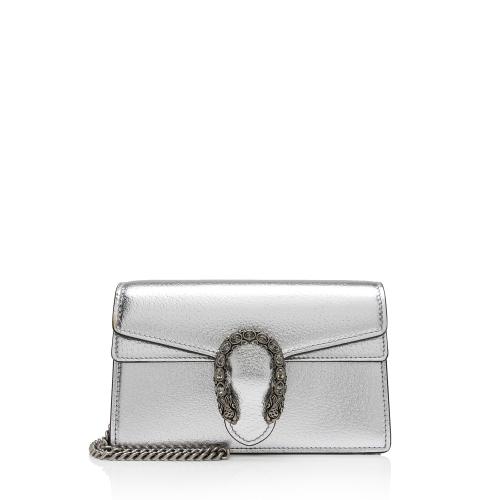 Gucci Metallic Leather Dionysus Super Mini Bag