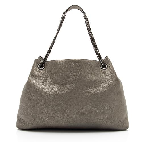 Gucci Metallic Leather Soho Large Shoulder Bag