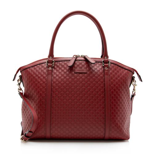 Gucci Microguccissima Leather Dome Medium Satchel