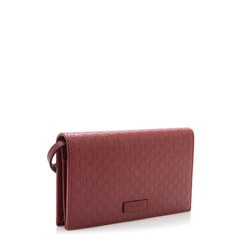 Gucci Microguccissima Leather Wallet Crossbody