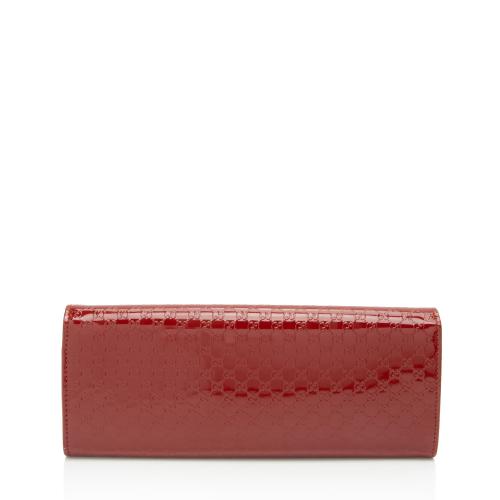 Gucci Microguccissima Patent Leather Broadway Clutch