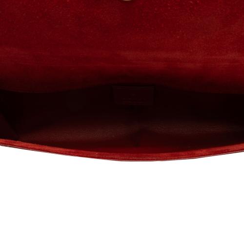 Gucci Microguccissima Patent Leather Broadway Clutch