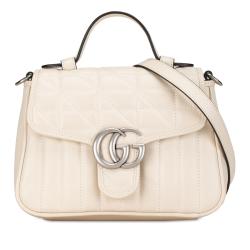 Gucci Mini GG Marmont Aria Matelasse Top Handle Bag