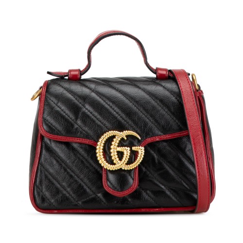 Gucci Mini GG Marmont Torchon Top Handle Bag