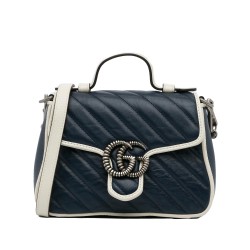 Gucci Mini GG Marmont Torchon Top Handle Bag