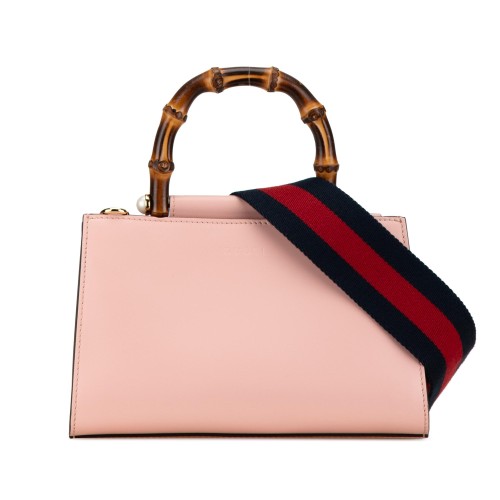 Gucci Mini Leather Bamboo Nymphaea