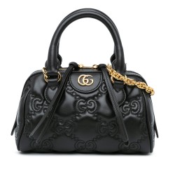 Gucci Mini Leather GG Matelasse Marmont Satchel