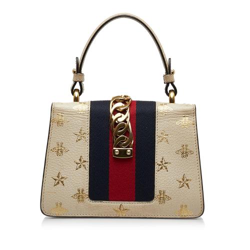 Gucci Mini Sylvie Bee Star Top Handle Bag