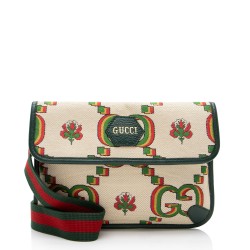 Gucci Monoram Floral Canvas 100th Anniversary Belt Bag