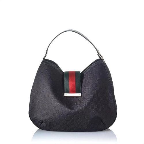 Gucci GG Original New Ladies Web Large Hobo