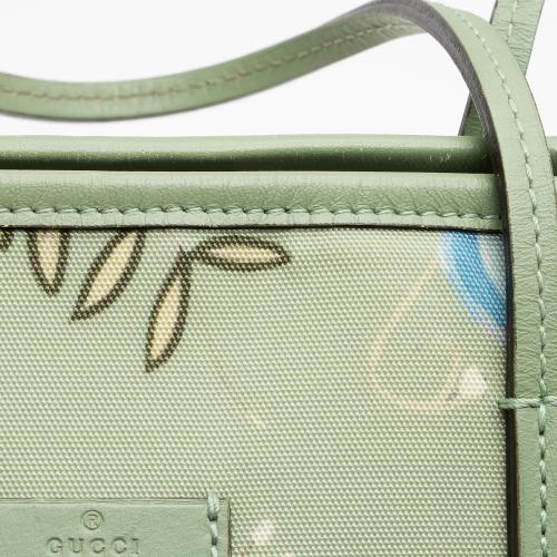 Gucci Flora Canvas Zip Medium Tote