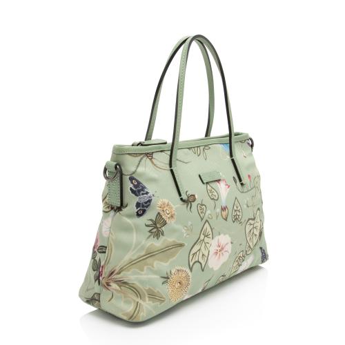 Gucci Flora Canvas Zip Medium Tote