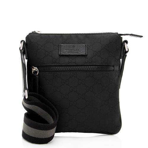 Gucci Nylon Monogram Small Flat Messenger