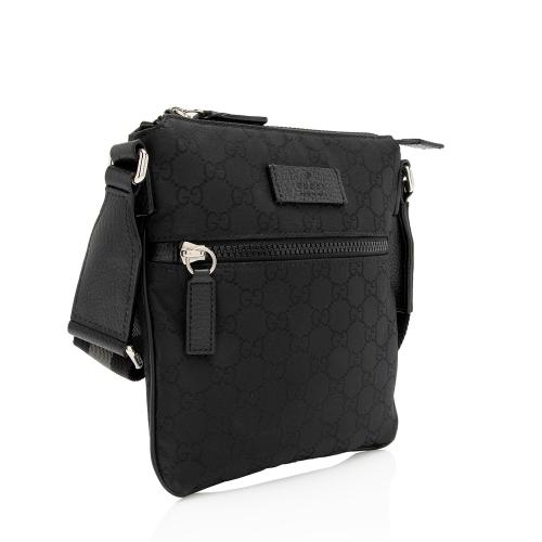 Gucci Nylon Monogram Small Flat Messenger