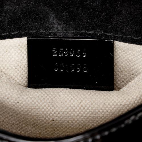 Gucci Patent Leather Bamboo Night Evening Bag