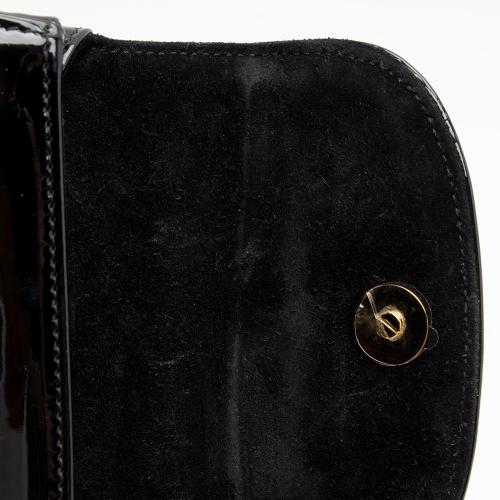 Gucci Patent Leather Bamboo Night Evening Bag