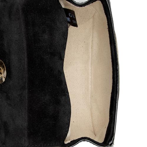 Gucci Patent Leather Bamboo Night Evening Bag