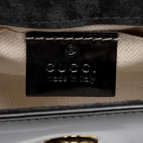 Gucci Patent Leather Bamboo Night Evening Bag