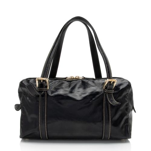 Gucci Patent Leather Britt Small Boston Bag