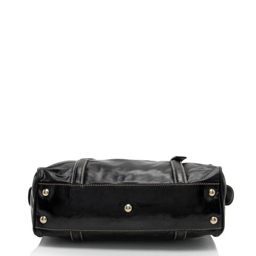 Gucci Patent Leather Britt Small Boston Bag