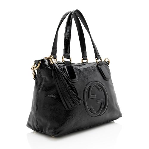 Gucci Patent Leather Soho Working Tote