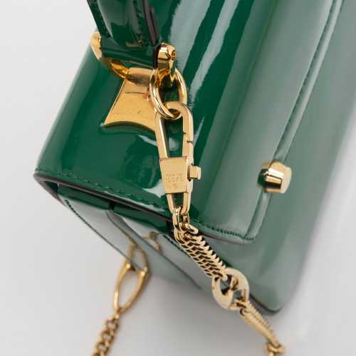 Gucci Patent Leather Sylvie 1969 Mini Top Handle