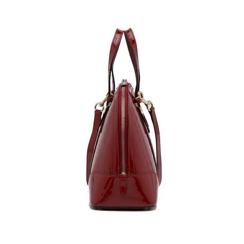 Gucci Patent Microguccissima Nice Dome Satchel