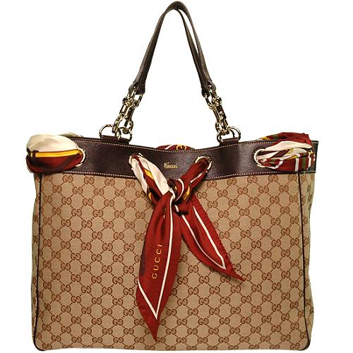 Gucci Positano Tote with Scarf