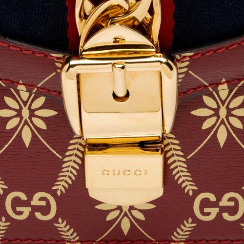 Gucci Printed Calfskin Sylvie Small Shoulder Bag