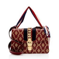 Gucci Printed Calfskin Sylvie Small Shoulder Bag